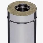 Труба  для дымохода Ferrum d 130x200 мм, сталь 0.5 мм, сэндвич-конструкция, длина 0.5 м