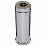Труба для дымохода Ferrum К d 130х200 мм, сталь 0.8 мм, сэндвич-конструкция, длина 0.5 м