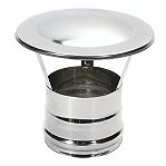 Зонт-Д для дымохода Ferrum GS/FH d 130 мм, с ветрозащитой, сталь 0.5 мм