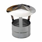 Зонт-Д для дымохода Ferrum d 115 мм, нержавеющая сталь 0.5 мм