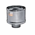 Зонт-Д для дымохода Ferrum GS/FH d 150 мм, с ветрозащитой, сталь 0.5 мм