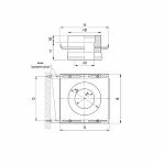 Площадка монтажная для дымохода Ferrum К f3204, 120х200 мм, сэндвич-конструкция, сталь 2 мм