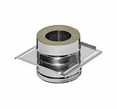 Площадка монтажная для дымохода Ferrum К f3204, 120х200 мм, сэндвич-конструкция, сталь 2 мм
