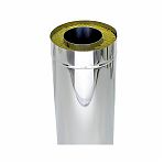 Труба для дымохода Ferrum К 110х200 мм, сталь 0.8 мм, сэндвич-конструкция, длина 0.5 м