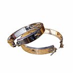 Хомут для дымоходов Ferrum d 180 мм, под растяжки, обжимной, нержавеющая сталь 0.5 мм
