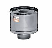 Зонт-К для дымохода Ferrum GS/FH d 120 мм, с ветрозащитой, сталь 0.5 мм