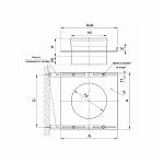 Площадка монтажная одностенная Ferrum для дымохода, 0.8 мм, 110 мм, f5502