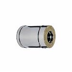 Труба для дымохода Ferrum 200х280 мм, сталь 0.5 мм, сэндвич-конструкция, длина 0.25 м