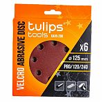 Диск шлифовальный с липучкой Tulips tools EA05-200 125 мм, 6 шт. в наборе, для шлифовки