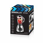 Блендер Ergolux PRO ELX-TB02-C72 стеклянная чаша 1.5 л, 3 режима, серебристый, 900 Вт