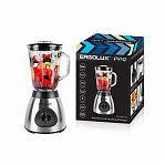 Блендер Ergolux PRO ELX-TB02-C72 стеклянная чаша 1.5 л, 3 режима, серебристый, 900 Вт