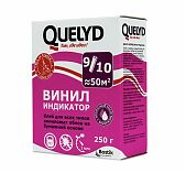 Клей обойный Quelyd Винил индикатор, для всех видов виниловых обоев, 9-10 рулонов, 250 г