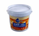 Клей строительный Krafor KC, универсальный, термостойкий, для внутренних работ, 1.5 кг