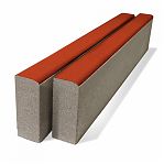 Камень бордюрный Braer 1000/80х200 мм, красный