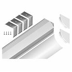 Профиль алюминиевый угловой круглый Ambrella GP2100WH белый/матовый