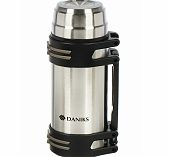 Термос Daniks SL-200NGL нержавеющая сталь, 2 л