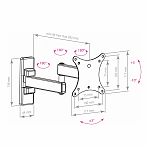 Кронштейн Arm Media Mars 02 черный 10"-32