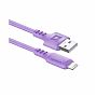 Кабель Defender F207 USB-Lightning 1 м, 2,4 A, фиолетовый 87107VIO