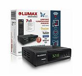 Ресивер цифровой Lumax DVB-T2 DV3218HD с поддержкой HDTV, внешнее исполнение, черный