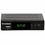 Ресивер цифровой Lumax DVB-T2 DV3218HD с поддержкой HDTV, внешнее исполнение, черный