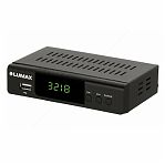 Ресивер цифровой Lumax DVB-T2 DV3218HD с поддержкой HDTV, внешнее исполнение, черный