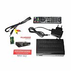 Ресивер цифровой Lumax DVB-T2 DV3218HD с поддержкой HDTV, внешнее исполнение, черный