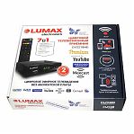 Ресивер цифровой Lumax DVB-T2 DV3218HD с поддержкой HDTV, внешнее исполнение, черный