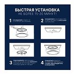 Светильник светодиодный Leek СЛЛ 035 Водопад, потолочный, 12 Вт, 6000K 