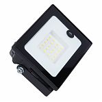 Прожектор светодиодный Volpe ULF-Q518 30 Вт, 6500K SENSOR IP65 с датчиком движения, черный