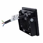 Прожектор светодиодный Volpe ULF-Q518 30 Вт, 6500K SENSOR IP65 с датчиком движения, черный