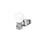 Клапан Giacomini R5TG ручной, угловой, 1/2", 1/2", ВН, латунь, хромированный, отвод герметичный