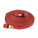 Шланг для полива Feona 3/4" в48555 брандспойт, высокопрочный, тканевый с латунными фитингами, длина 22.5 м