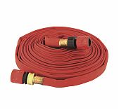Шланг для полива Feona 3/4" в48555 брандспойт, высокопрочный, тканевый с латунными фитингами, длина 22.5 м