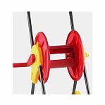 Катушка для шлангов Grinda на колёсах, телескопическая рукоятка, 45м x 1/2″ и 20м х 3/4″