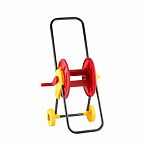 Катушка для шлангов Grinda на колёсах, телескопическая рукоятка, 45м x 1/2″ и 20м х 3/4″