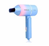Фен Ergolux ELX-HD10-C13 со складной ручкой, 1400 Вт, голубой с розовым