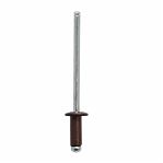 Заклепки Жесть ал/ст. 3,2x8 RAL 8017, коричневый шоколад (28 шт)