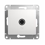 Розетка ТВ оконечная Systeme Electric GLOSSA GSL000193 встраиваемая, белая