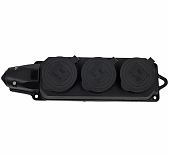 Колодка 3-м каучук Iek 16 А, 220-250 В IP44 