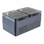 Розетка 2-местная  Schneider Electric AtlasDesign Profi54 ATN544026 с заземлением, крышка, накладная, антрацит