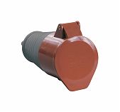Розетка кабельная IEK ССИ-214 16А 380В 3P+PЕ IP44 PSR22-016-4