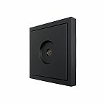 Розетка ТВ оконечная Lezard Zima безвинтовой зажим, черный бархат 704-4288-130