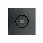 Розетка ТВ оконечная Lezard Zima безвинтовой зажим, черный бархат 704-4288-130