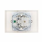 Розетка 2-местная Lezard Zima 704-9000-127BQC с заземлением, встраиваемая, слоновая кость