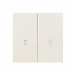 Выключатель проходной двойной Lezard Zima 704-9088-106QC встраиваемый, слоновая кость