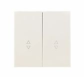 Выключатель проходной двойной Lezard Zima 704-9088-106QC встраиваемый, слоновая кость