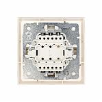 Выключатель с подсветкой Lezard Zima 704-9088-111QC безвинтовой зажим, слоновая кость