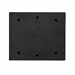 Розетка 4-местная Lezard Leto  752-4200-127BDP с заземлением, накладная, чёрный бархат