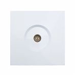 Розетка  ТВ оконечная Lezard Zima  704-0288-130 встраиваемая, белый