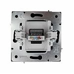 Розетка компьютерная Lezard Zima 704-4288-139 встраиваемая, черный бархат
